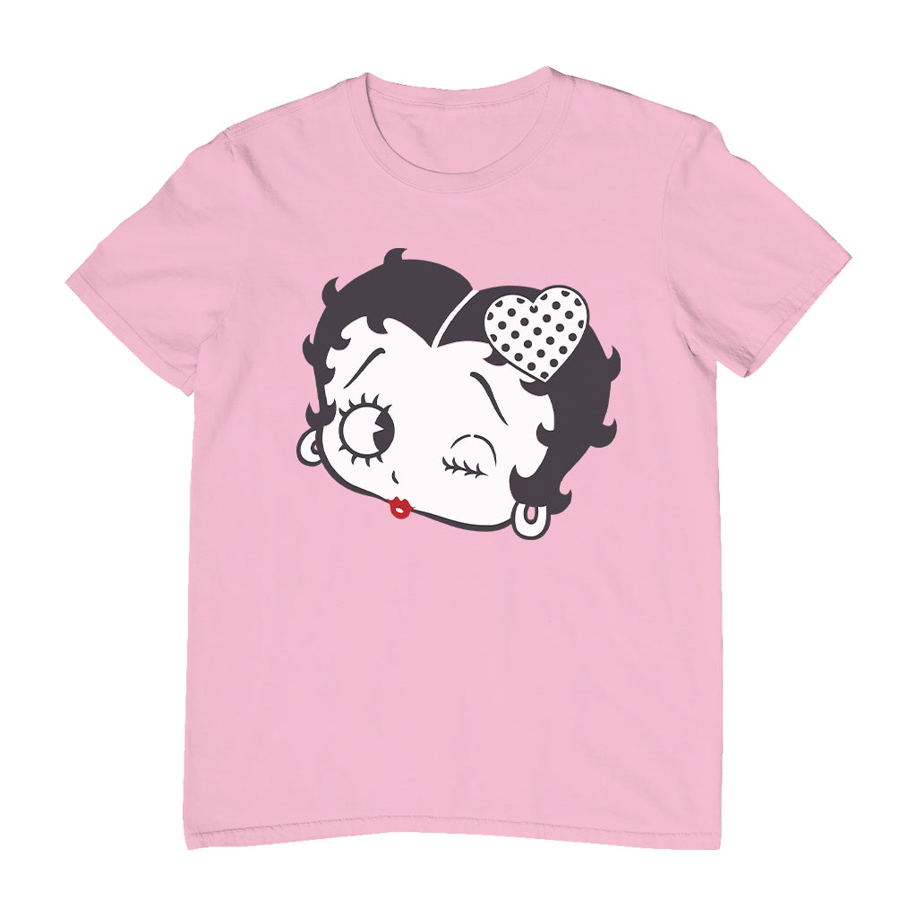 Betty Boop Dot Heart Wink Men's T-Shirt