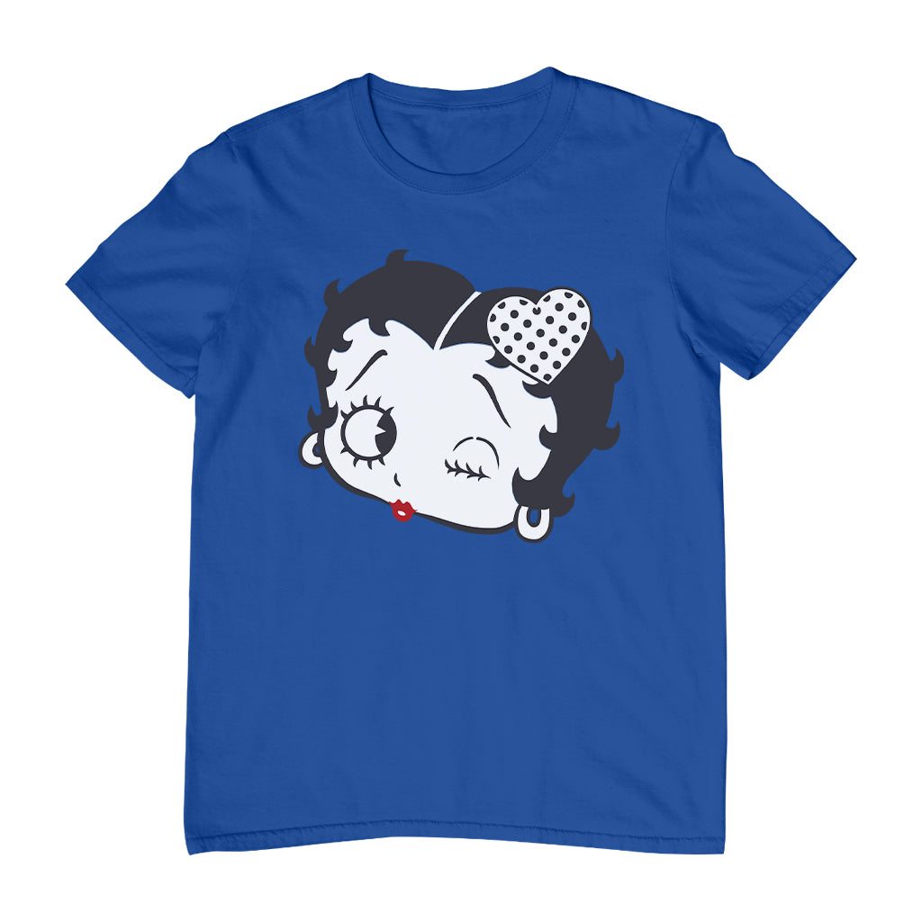 Betty Boop Dot Heart Wink Men's T-Shirt