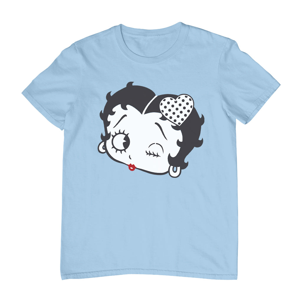 Betty Boop Dot Heart Wink Men's T-Shirt