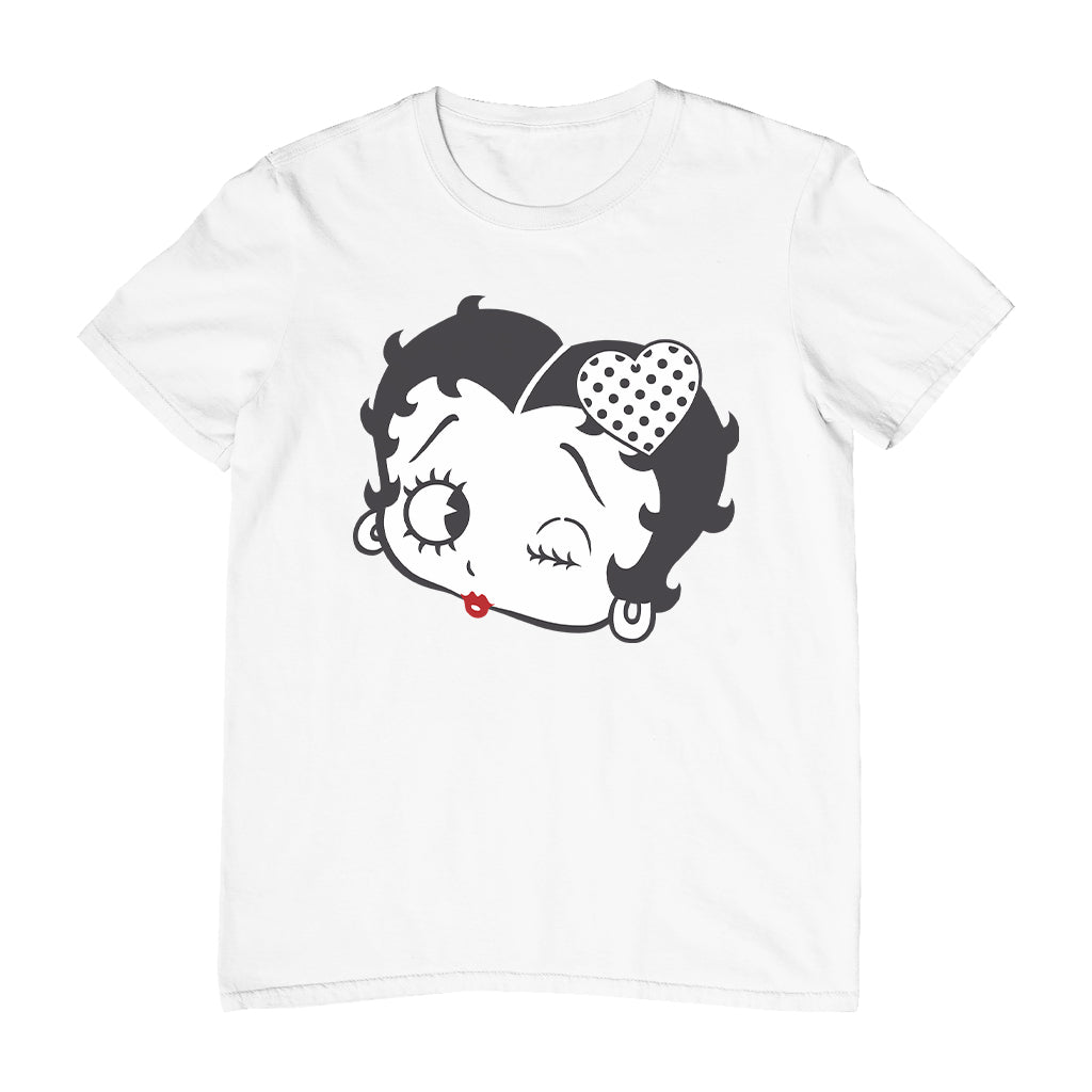 Betty Boop Dot Heart Wink Men's T-Shirt