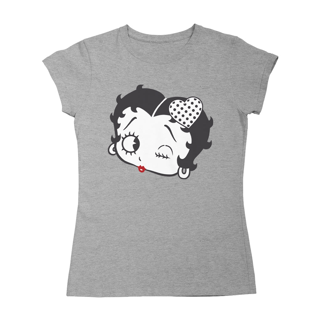 Betty Boop Dot Heart Wink Women's T-Shirt