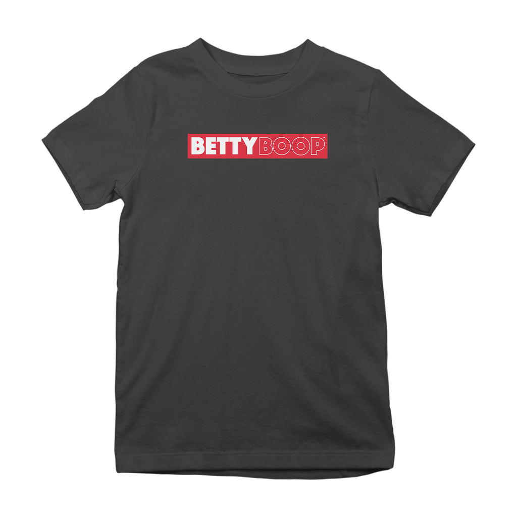 Betty Boop Retro Name Strip Kids T-Shirt