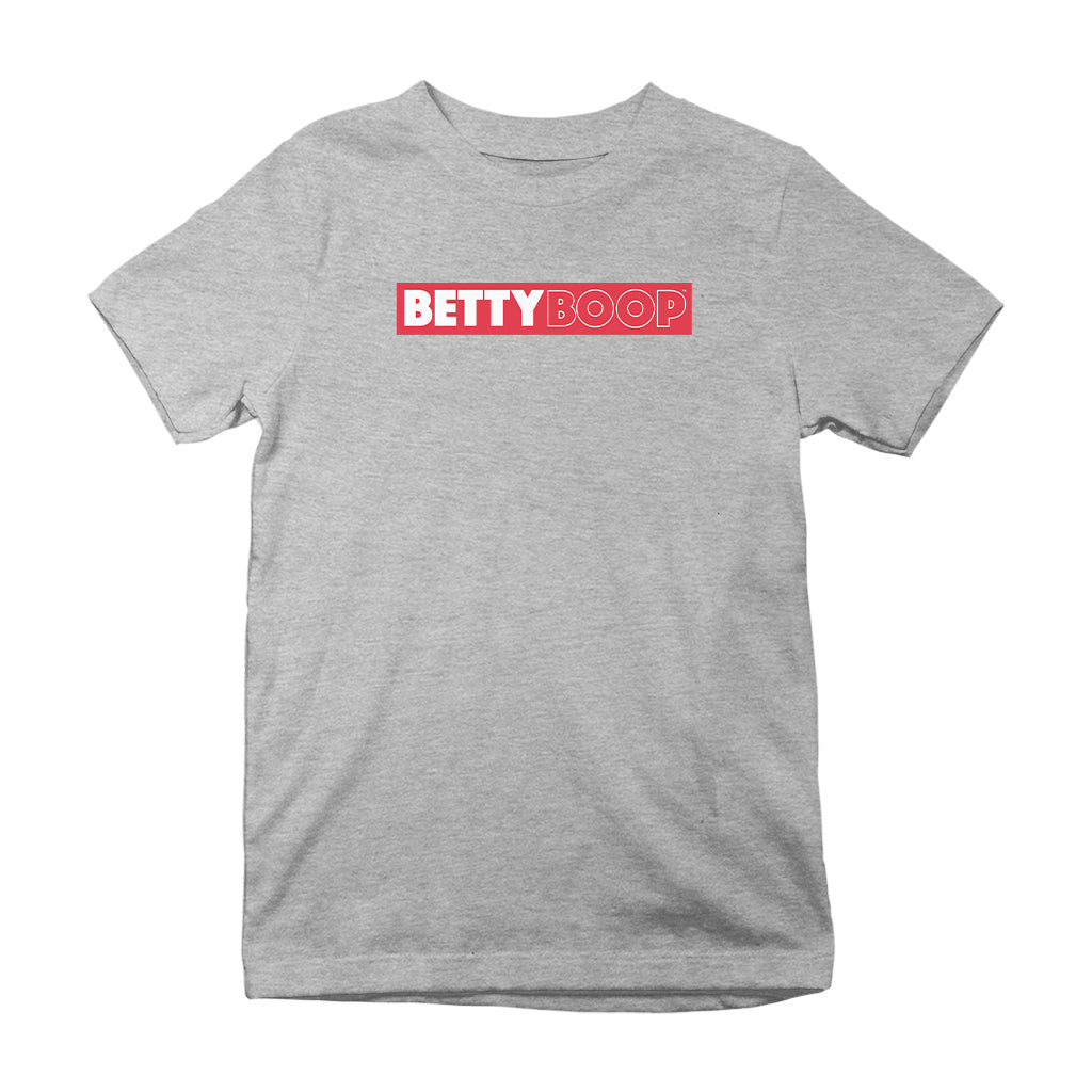 Betty Boop Retro Name Strip Kids T-Shirt