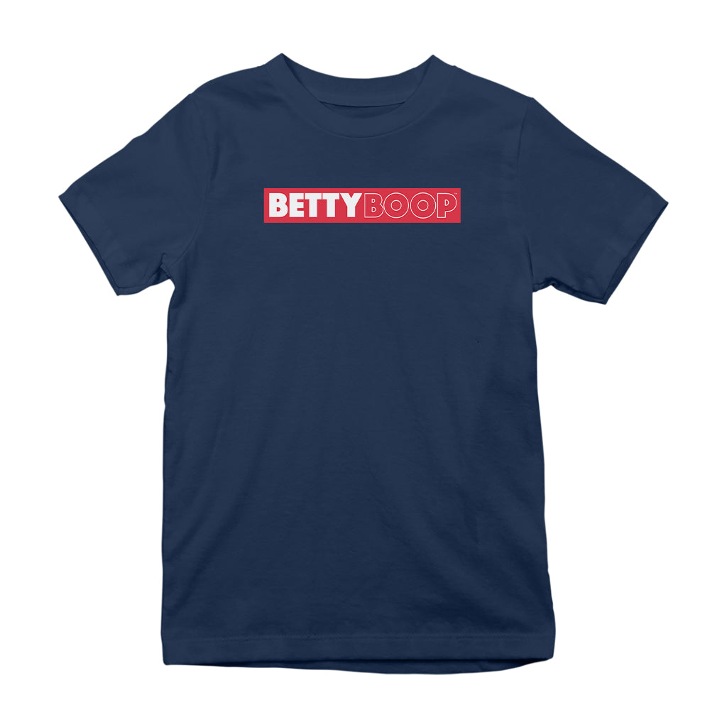 Betty Boop Retro Name Strip Kids T-Shirt