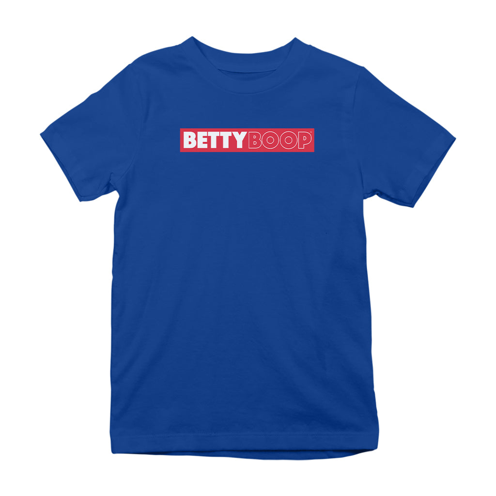 Betty Boop Retro Name Strip Kids T-Shirt