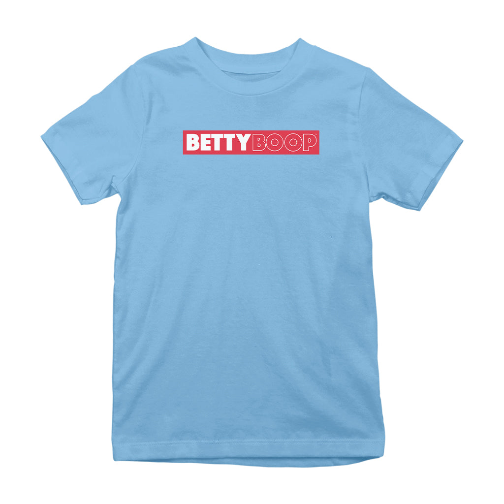 Betty Boop Retro Name Strip Kids T-Shirt