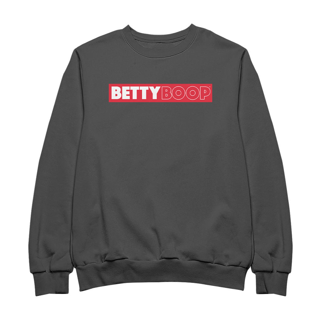 Betty Boop Retro Name Strip Men's Sweatshirt