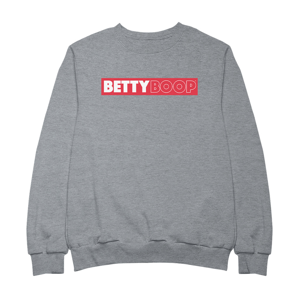 Betty Boop Retro Name Strip Men's Sweatshirt