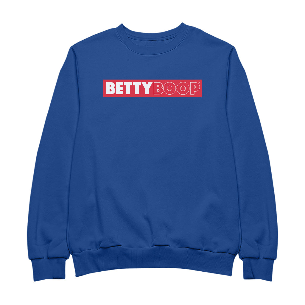 Betty Boop Retro Name Strip Men's Sweatshirt