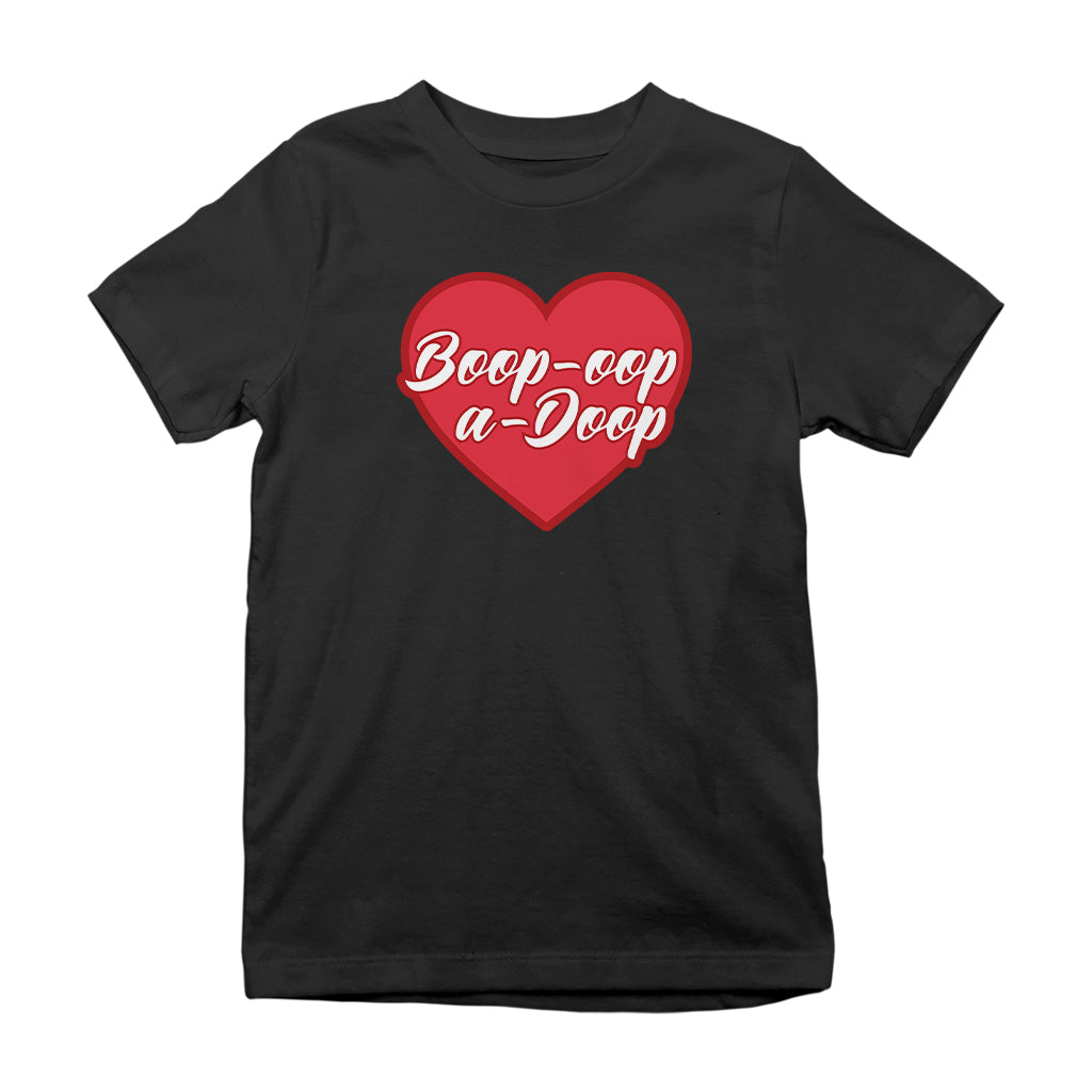Betty Boop Boop-Oop-A-Doop Red Heart Kids T-Shirt