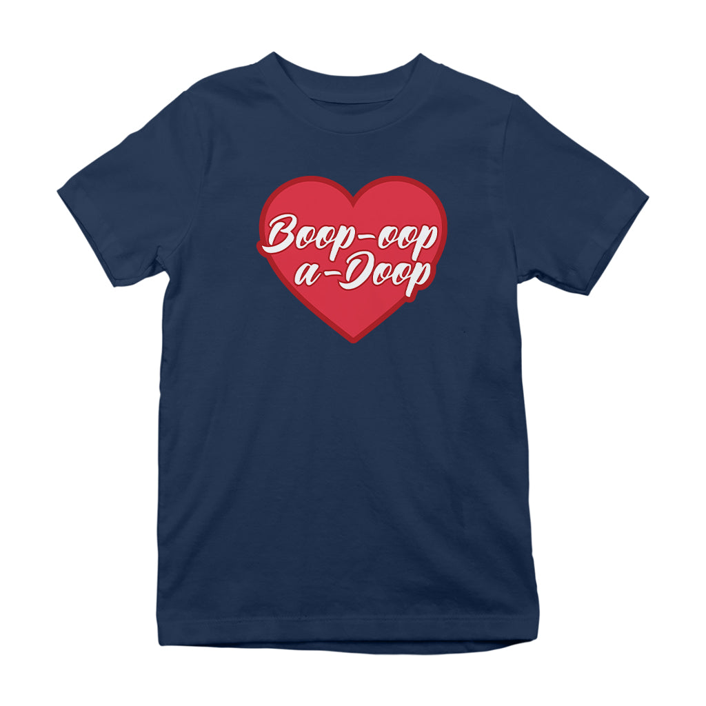 Betty Boop Boop-Oop-A-Doop Red Heart Kids T-Shirt