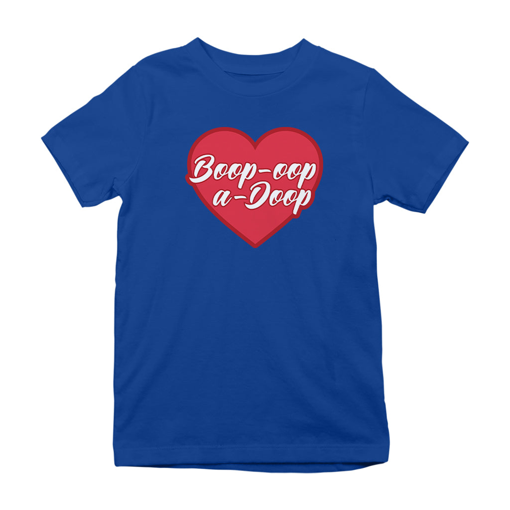 Betty Boop Boop-Oop-A-Doop Red Heart Kids T-Shirt