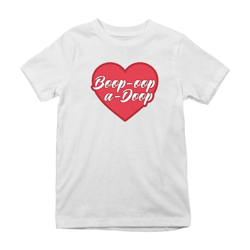 Betty Boop Boop-Oop-A-Doop Red Heart Kids T-Shirt