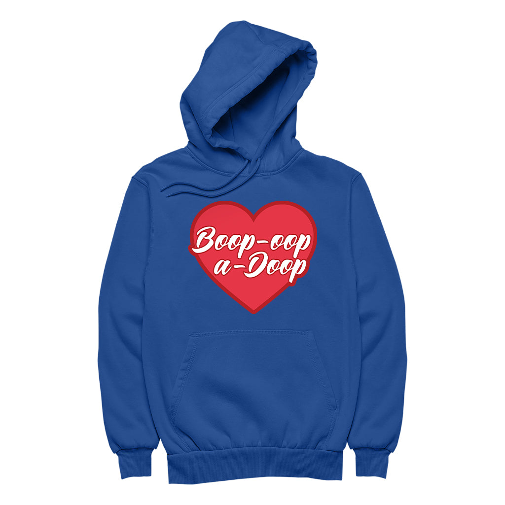 Betty Boop Boop-Oop-A-Doop Red Heart Women's Hooded Sweatshirt