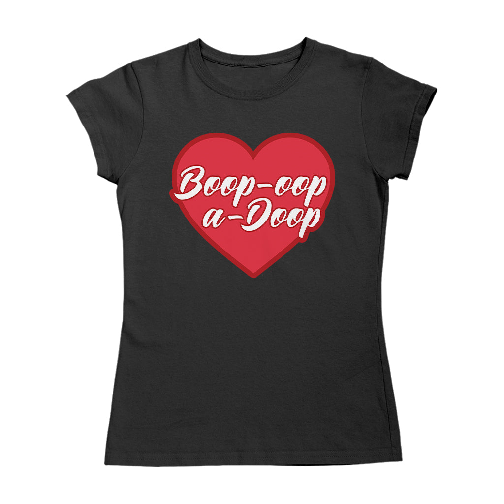 Betty Boop Boop-Oop-A-Doop Red Heart Women's T-Shirt