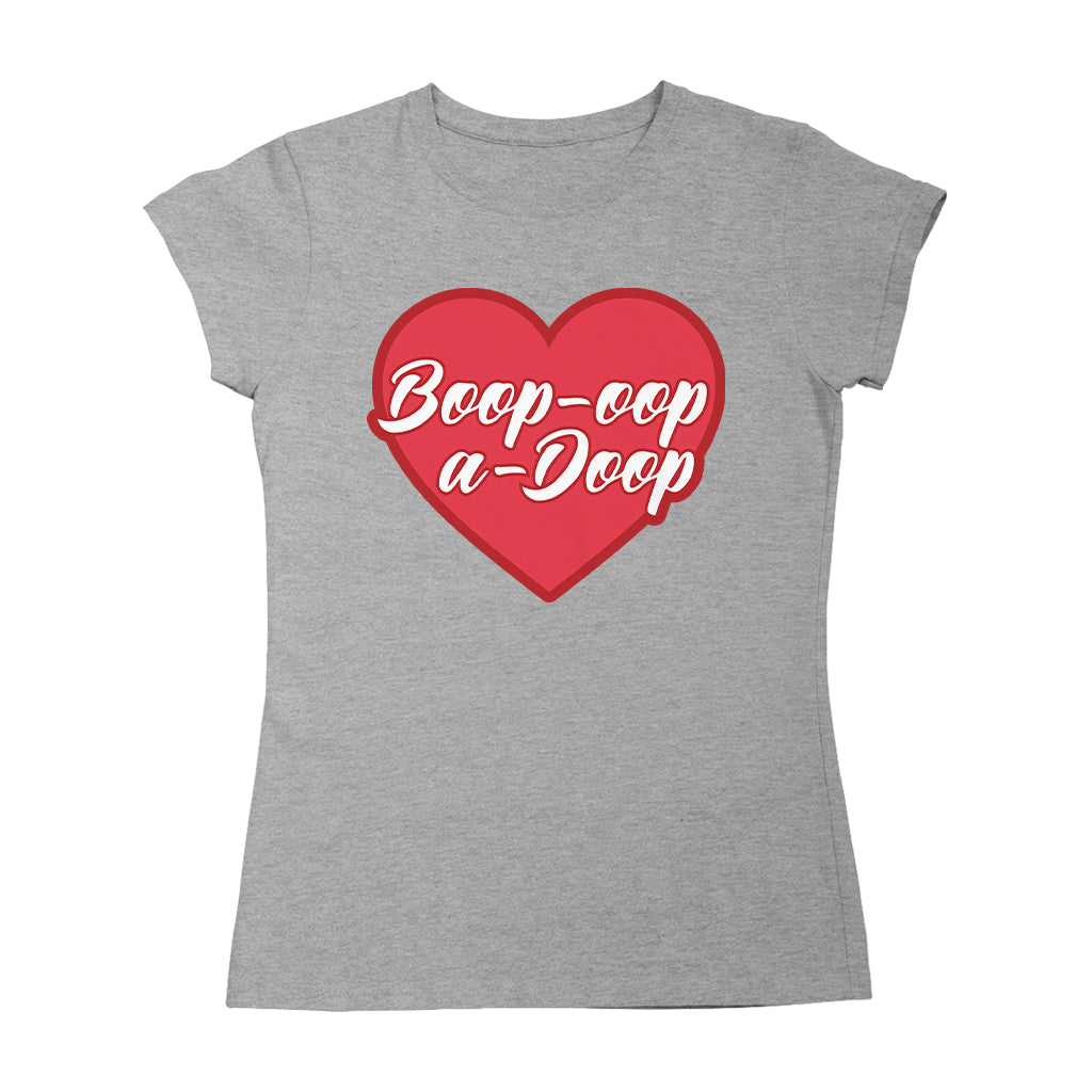 Betty Boop Boop-Oop-A-Doop Red Heart Women's T-Shirt