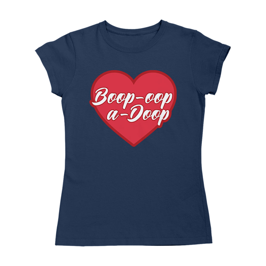 Betty Boop Boop-Oop-A-Doop Red Heart Women's T-Shirt