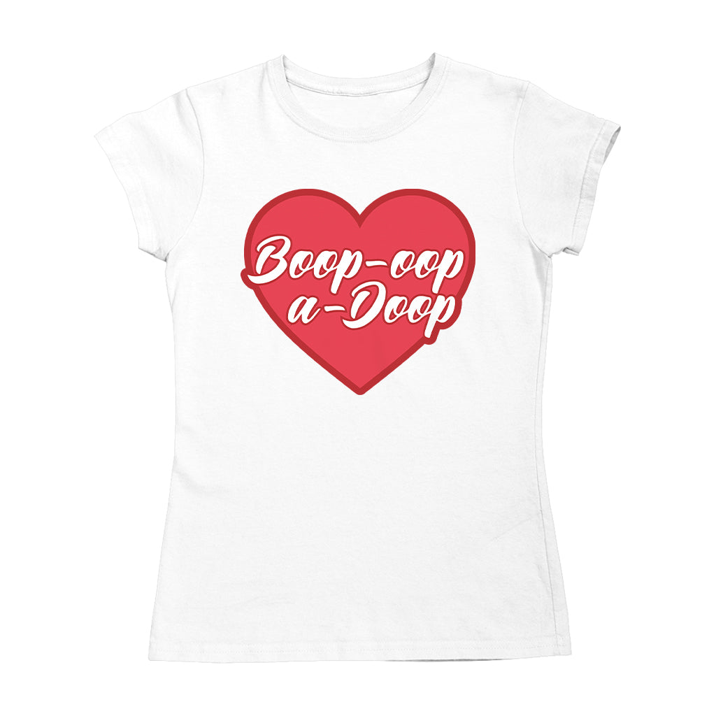 Betty Boop Boop-Oop-A-Doop Red Heart Women's T-Shirt