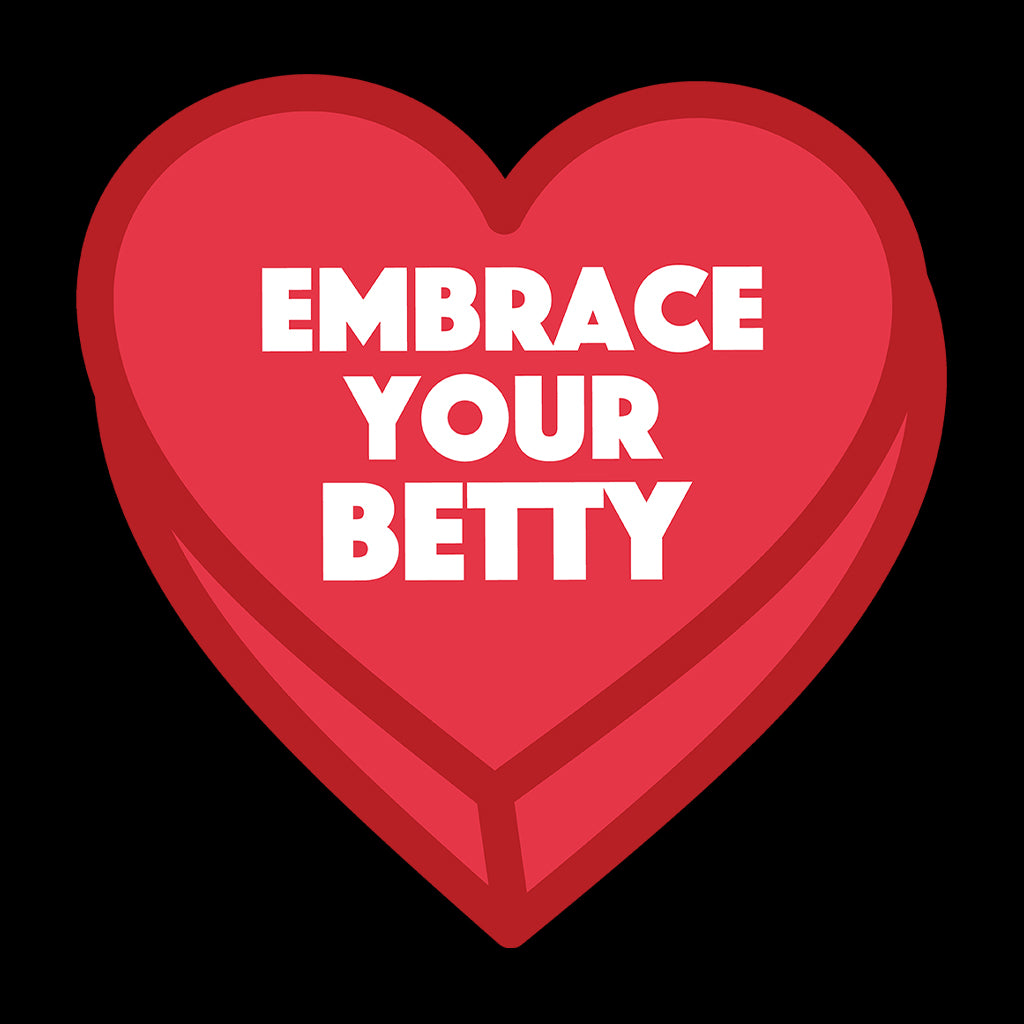 Betty Boop Embrace Your Betty Red Heart Men's Hooded Sweatshirt