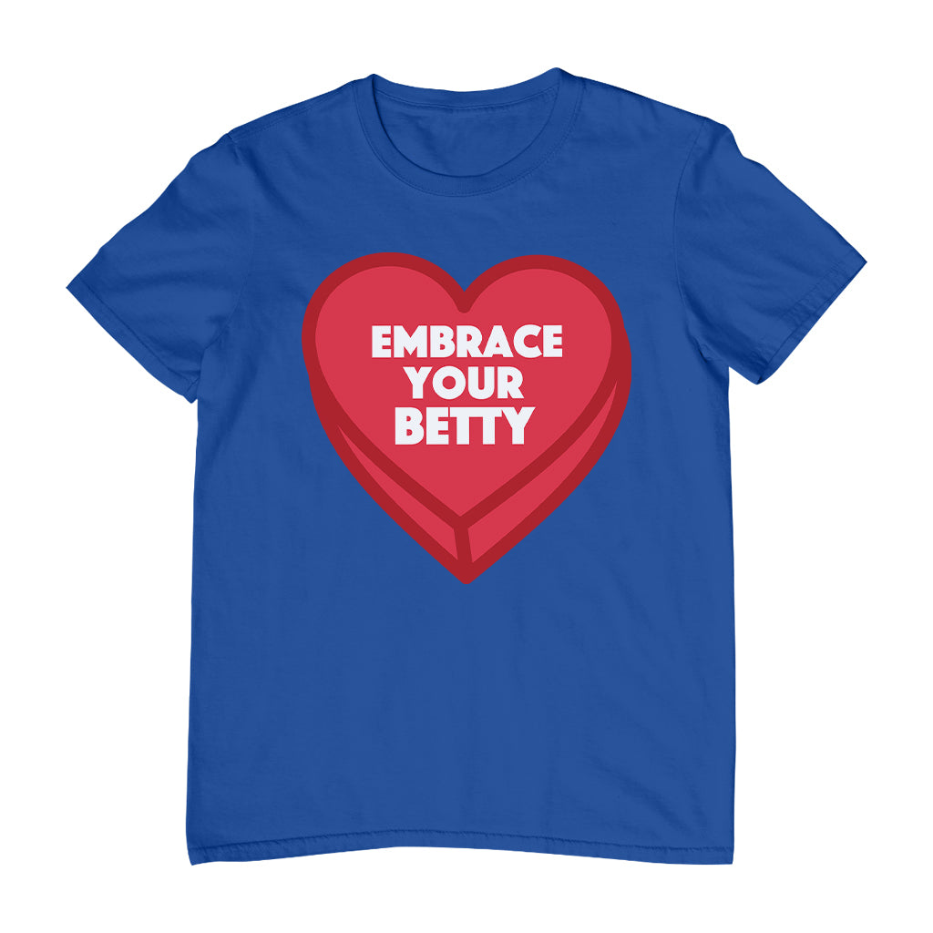 Betty Boop Embrace Your Betty Red Heart Men's T-Shirt