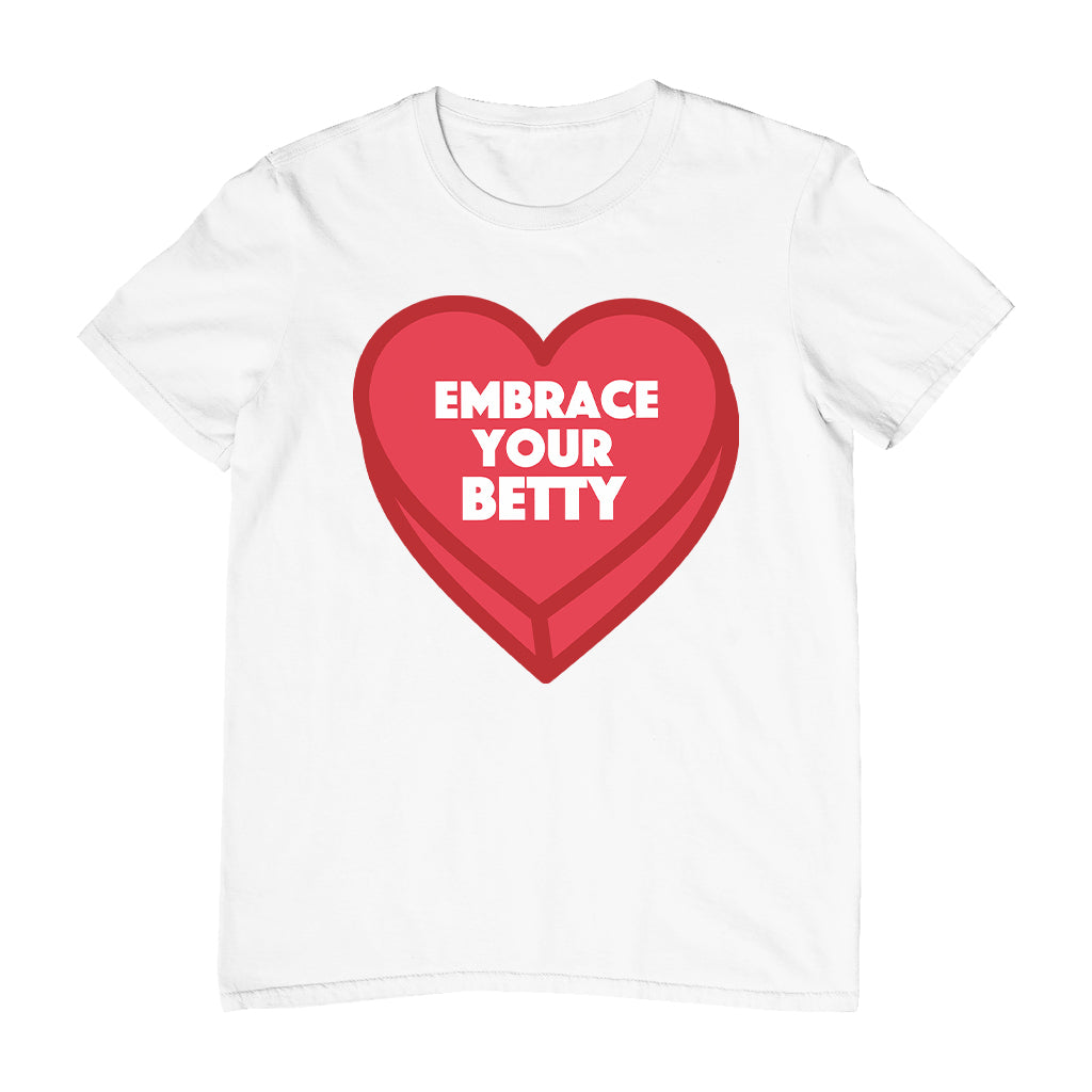 Betty Boop Embrace Your Betty Red Heart Men's T-Shirt