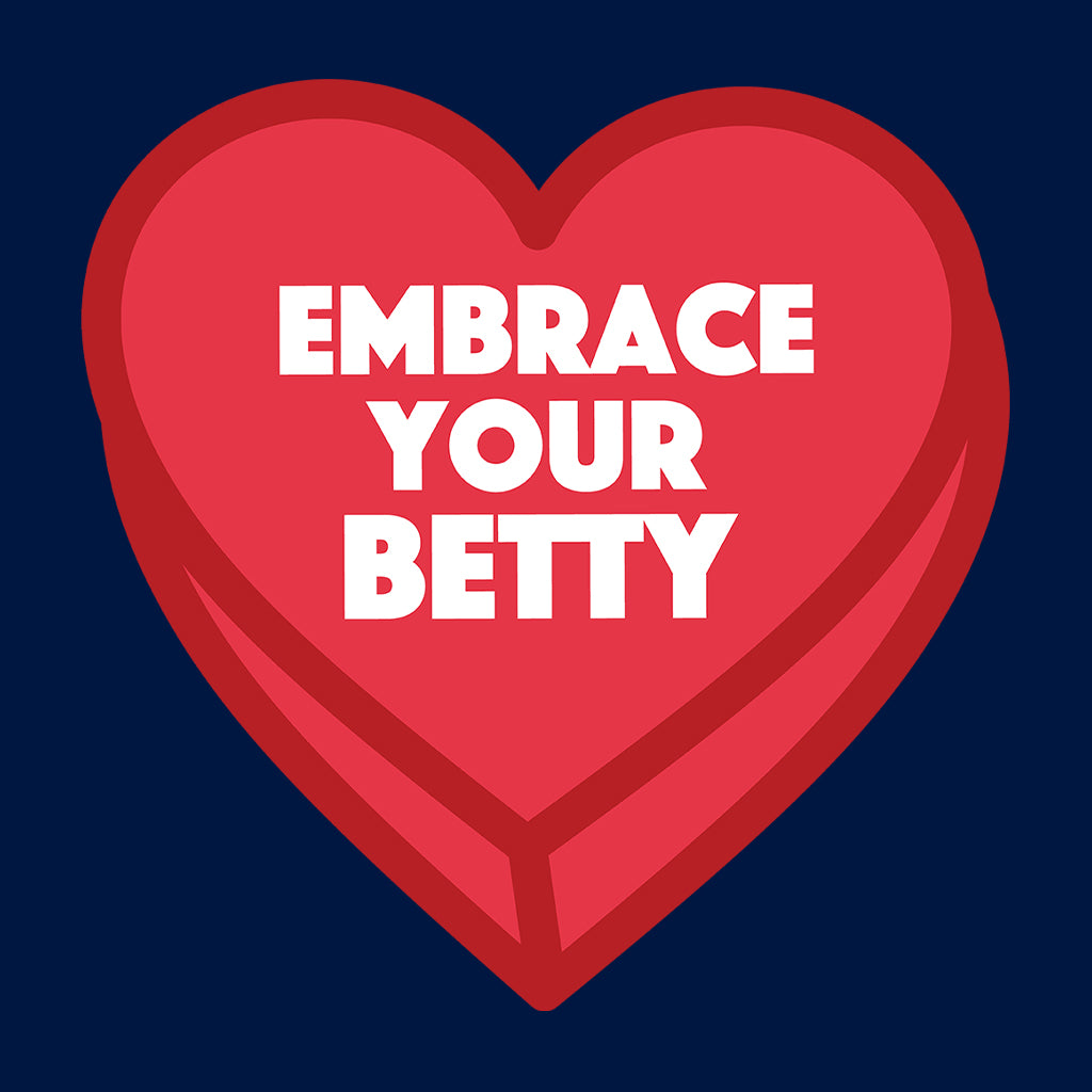 Betty Boop Embrace Your Betty Red Heart Kids Sweatshirt