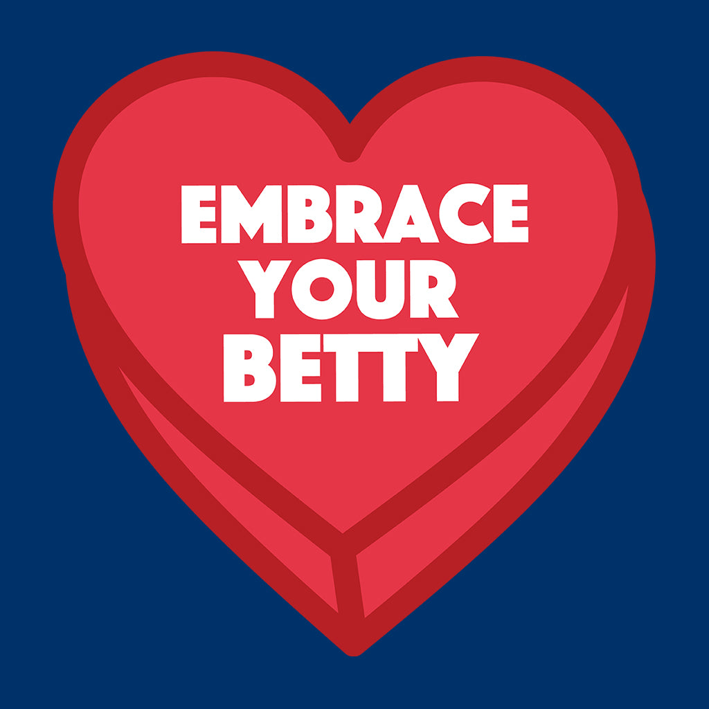 Betty Boop Embrace Your Betty Red Heart Men's Hooded Sweatshirt