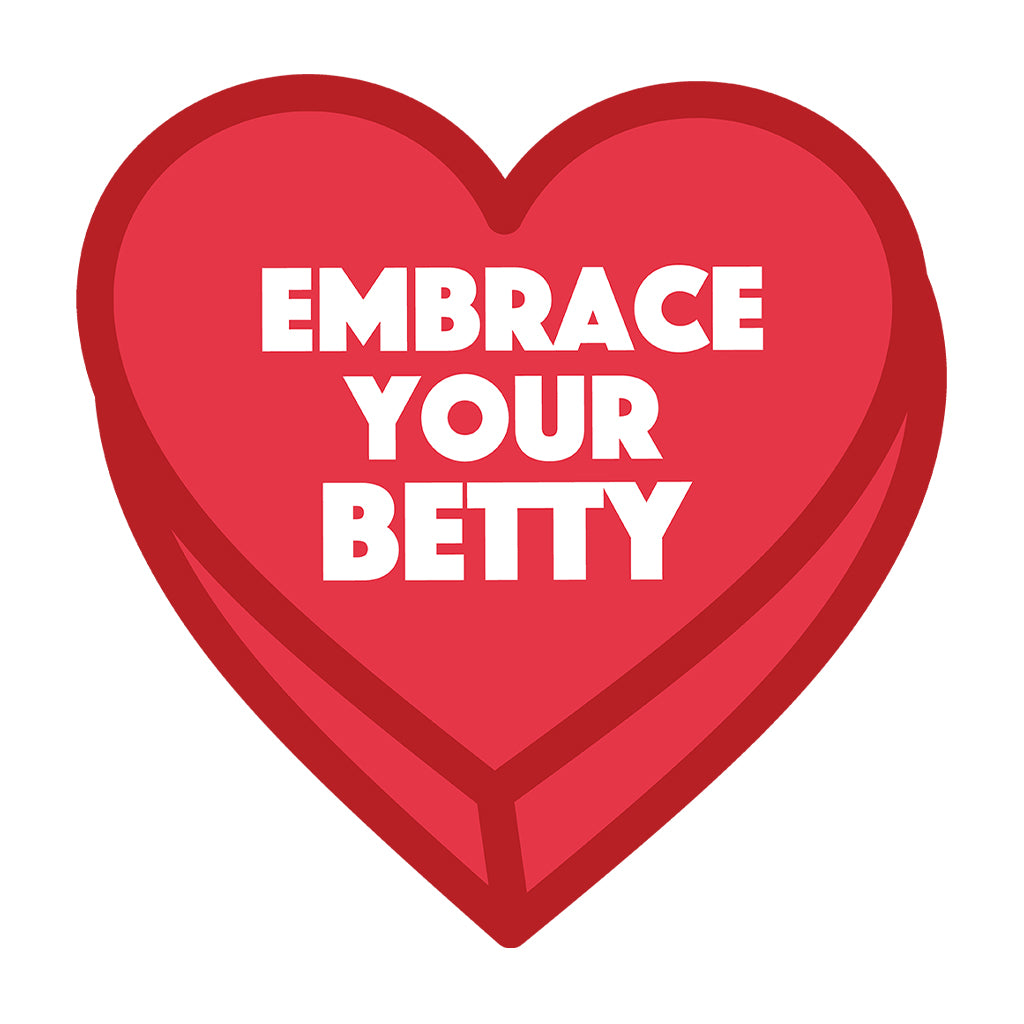 Betty Boop Embrace Your Betty Red Heart Men's Hooded Sweatshirt
