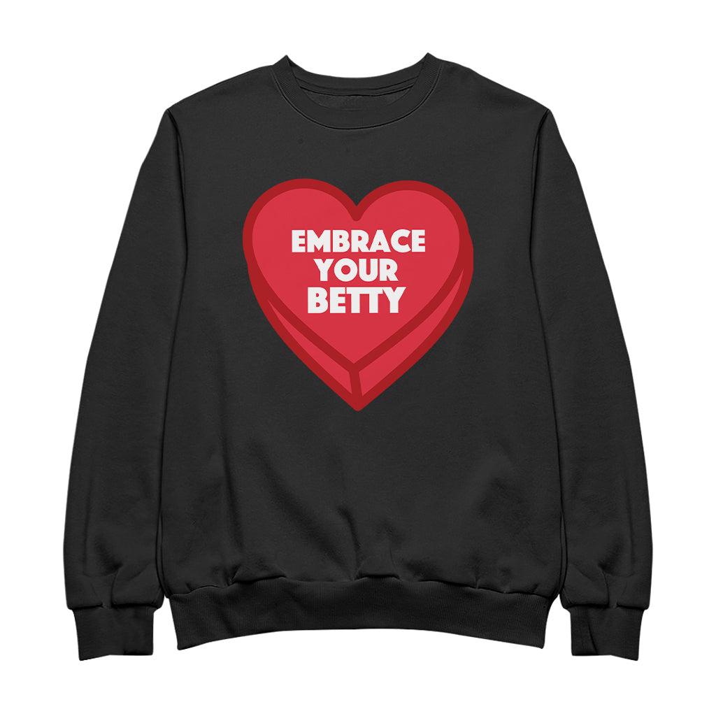 Betty Boop Embrace Your Betty Red Heart Women's Sweatshirt