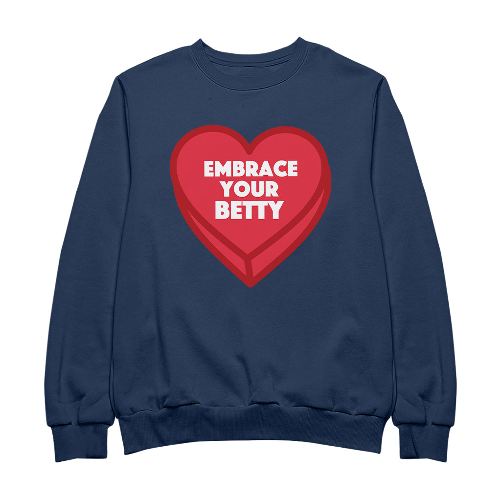 Betty Boop Embrace Your Betty Red Heart Women's Sweatshirt