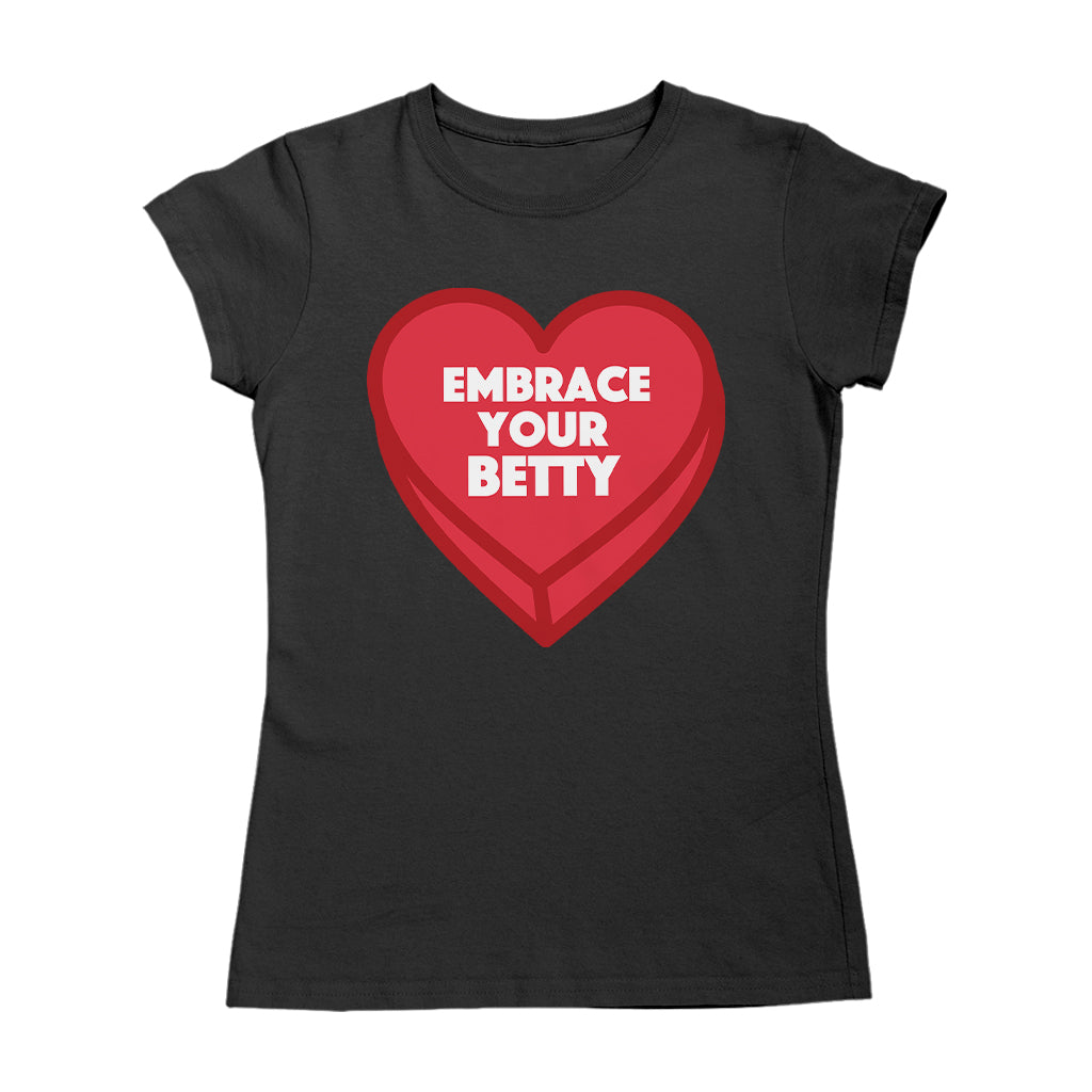 Betty Boop Embrace Your Betty Red Heart Women's T-Shirt