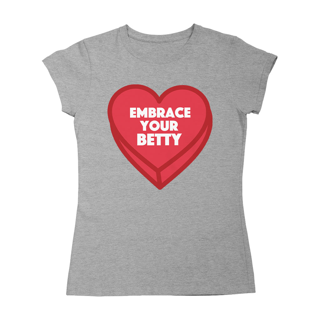 Betty Boop Embrace Your Betty Red Heart Women's T-Shirt