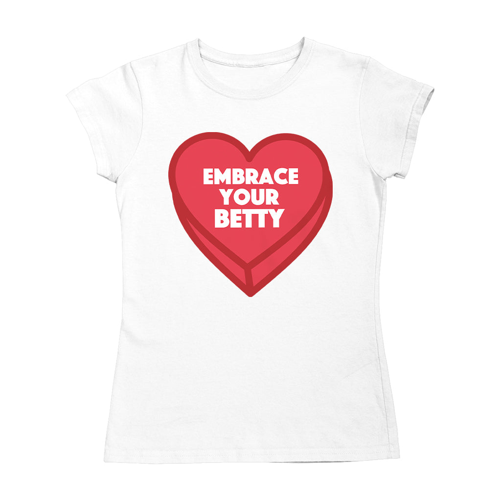 Betty Boop Embrace Your Betty Red Heart Women's T-Shirt