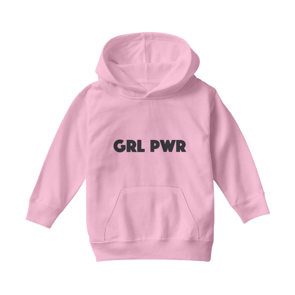 Betty Boop GRL PWR Black Bold Kids Hooded Sweatshirt