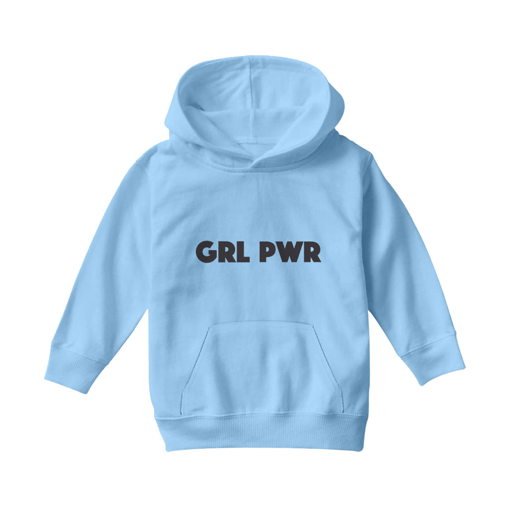 Betty Boop GRL PWR Black Bold Kids Hooded Sweatshirt