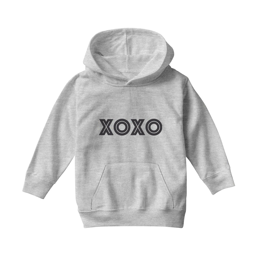 Betty Boop XOXO Bold in Black Kids Hooded Sweatshirt