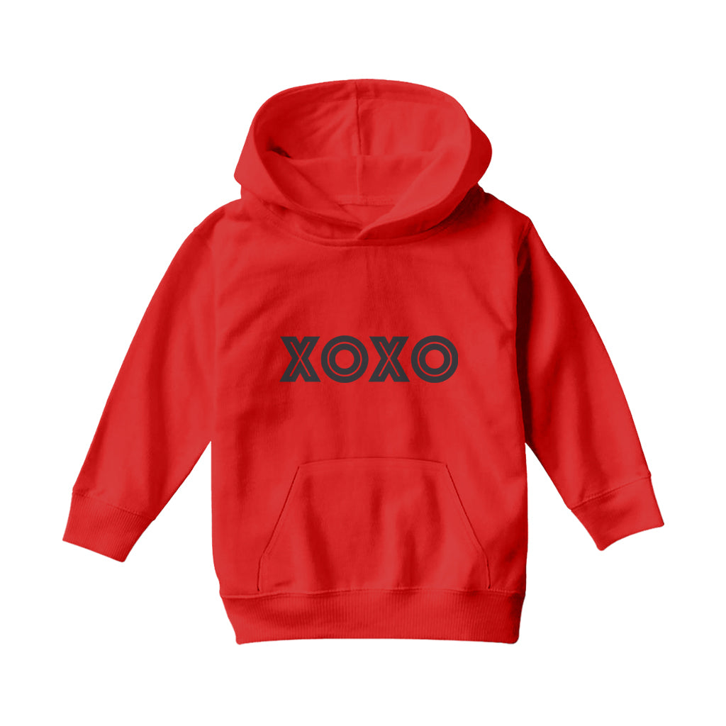 Betty Boop XOXO Bold in Black Kids Hooded Sweatshirt