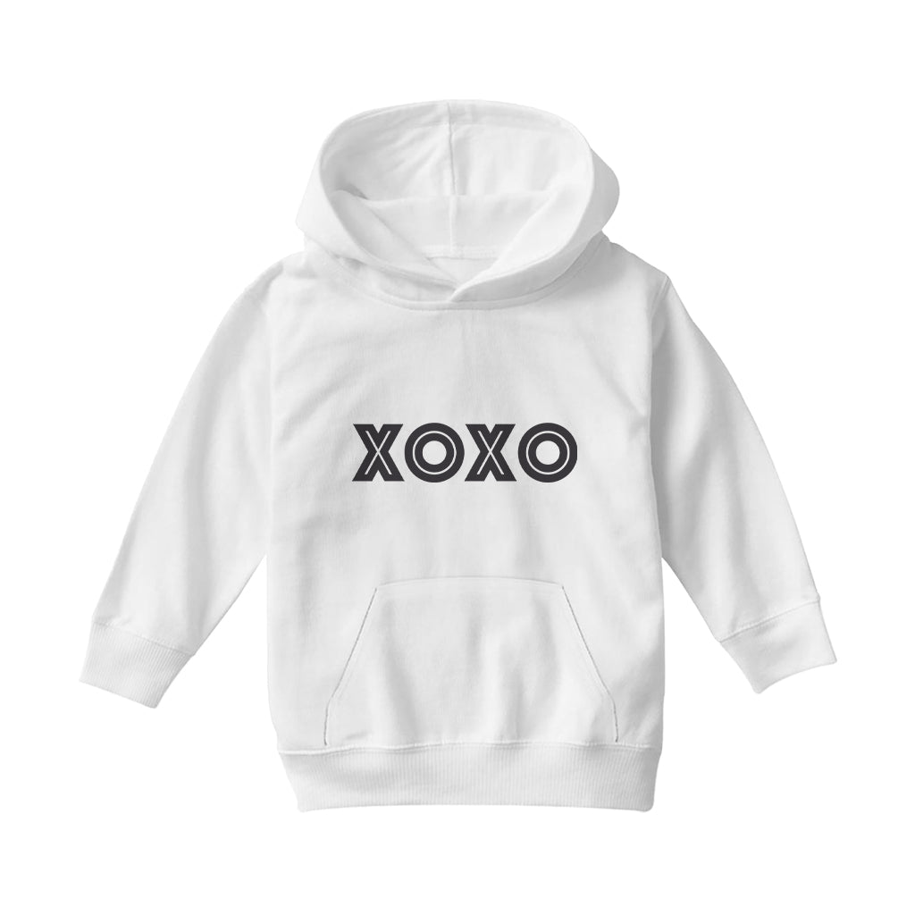 Betty Boop XOXO Bold in Black Kids Hooded Sweatshirt