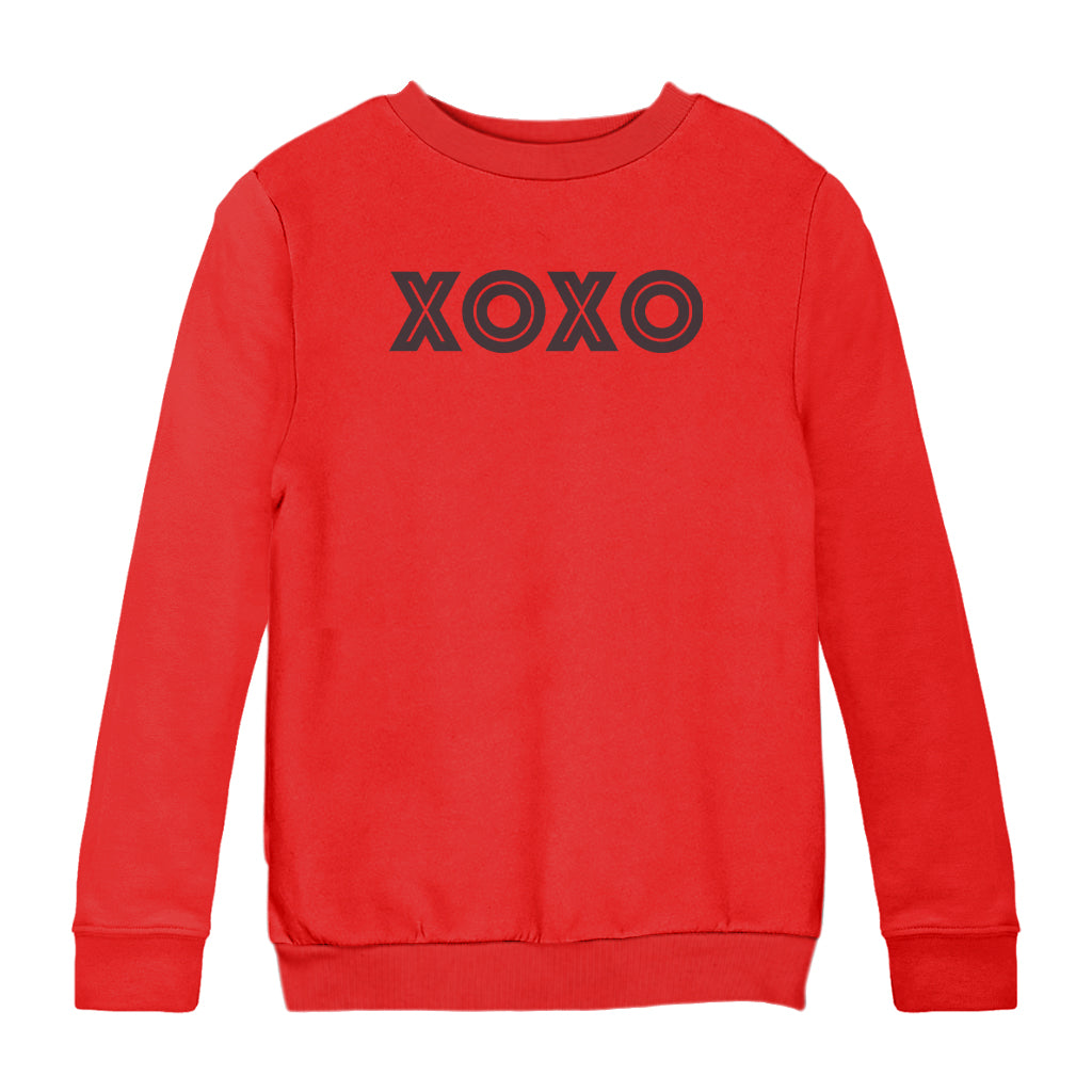 Betty Boop XOXO Bold in Black Kids Sweatshirt