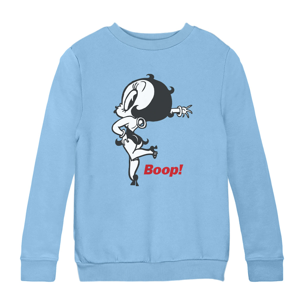 Betty Boop Boop! Leg Kickback Kids Sweatshirt