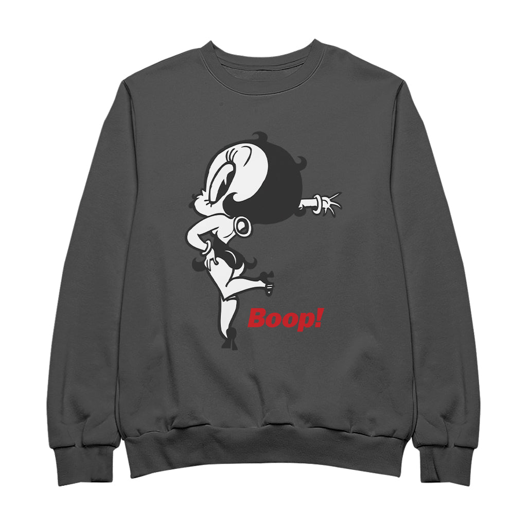 Betty Boop Boop! Leg Kickback Men's Sweatshirt