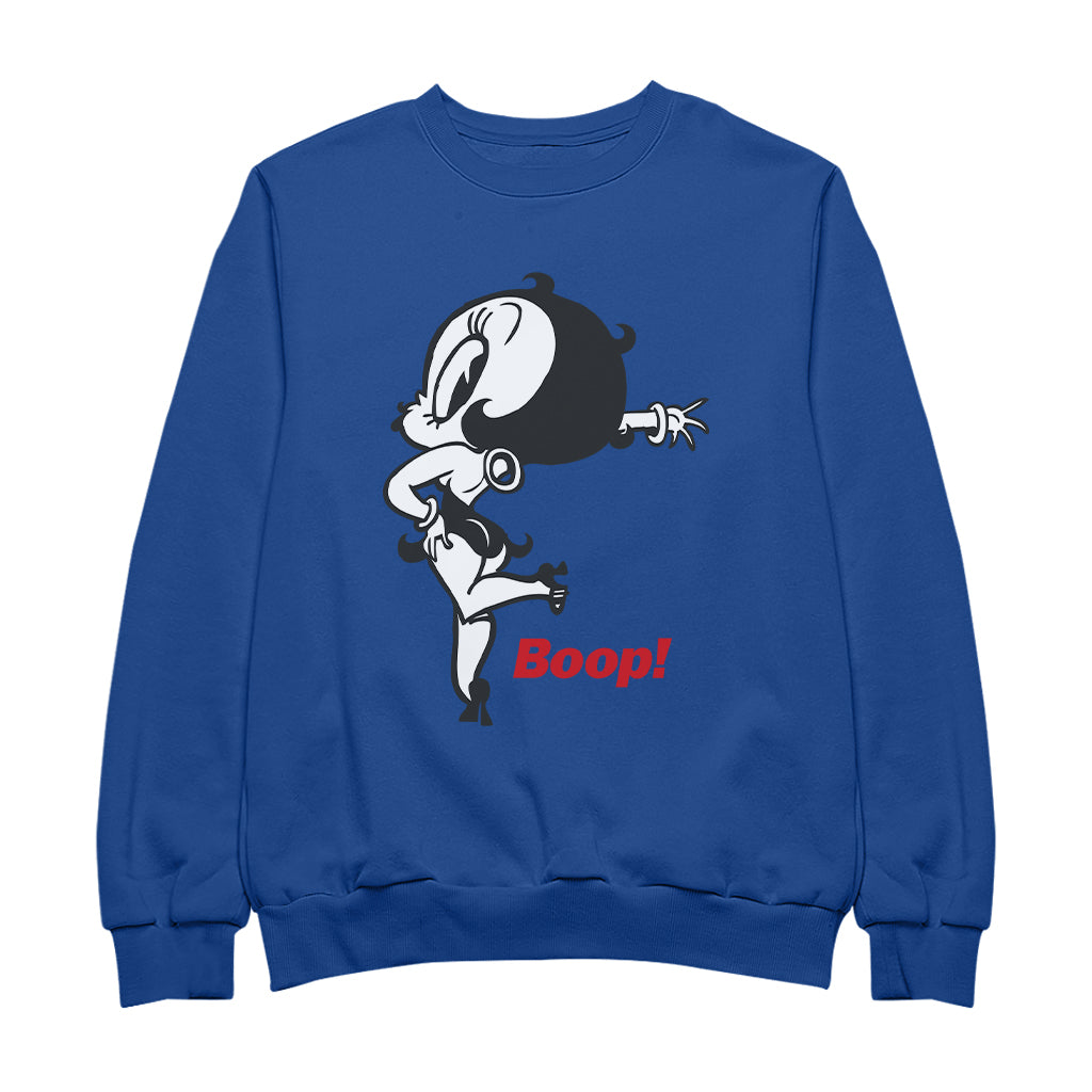 Betty Boop Boop! Leg Kickback Men's Sweatshirt