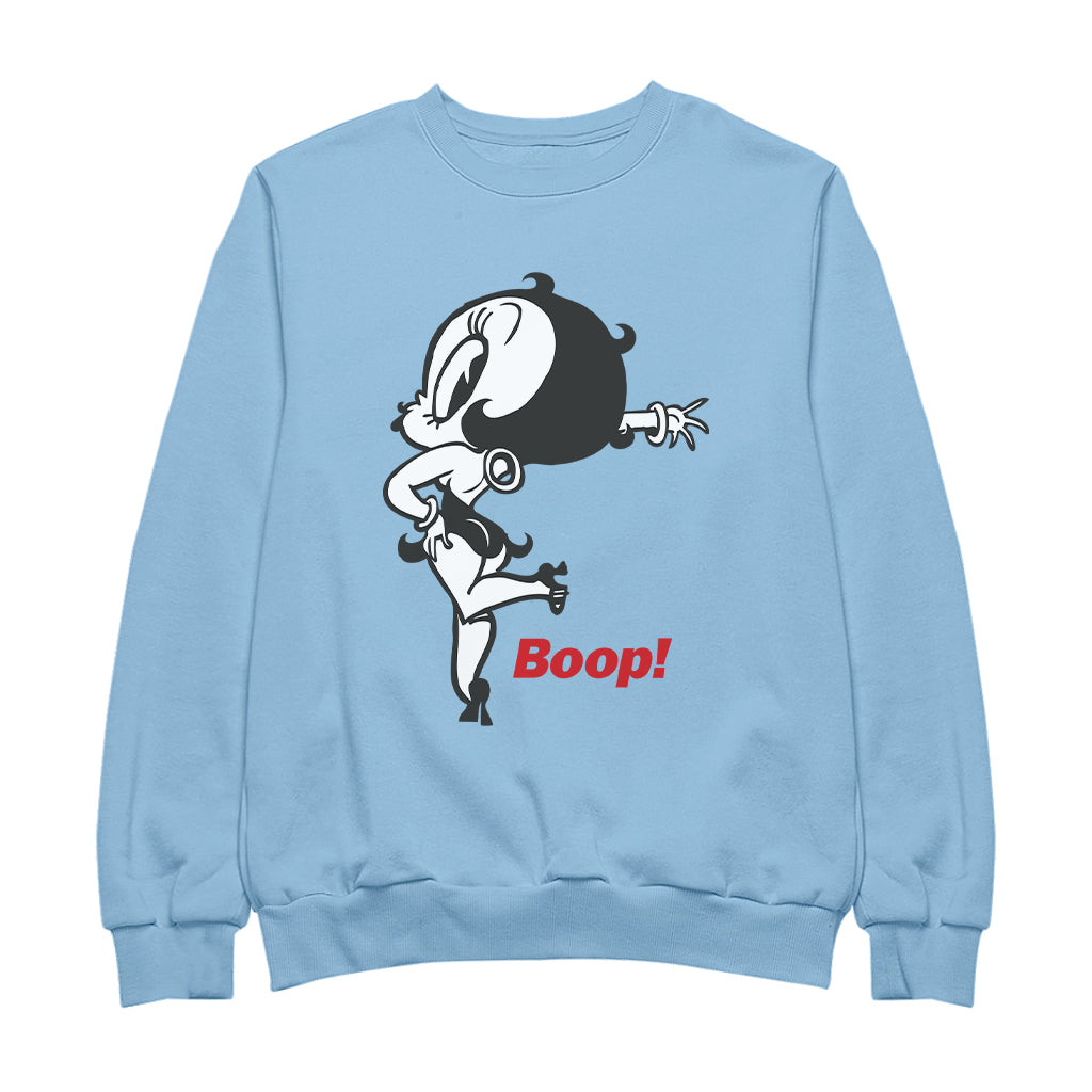 Betty Boop Boop! Leg Kickback Men's Sweatshirt