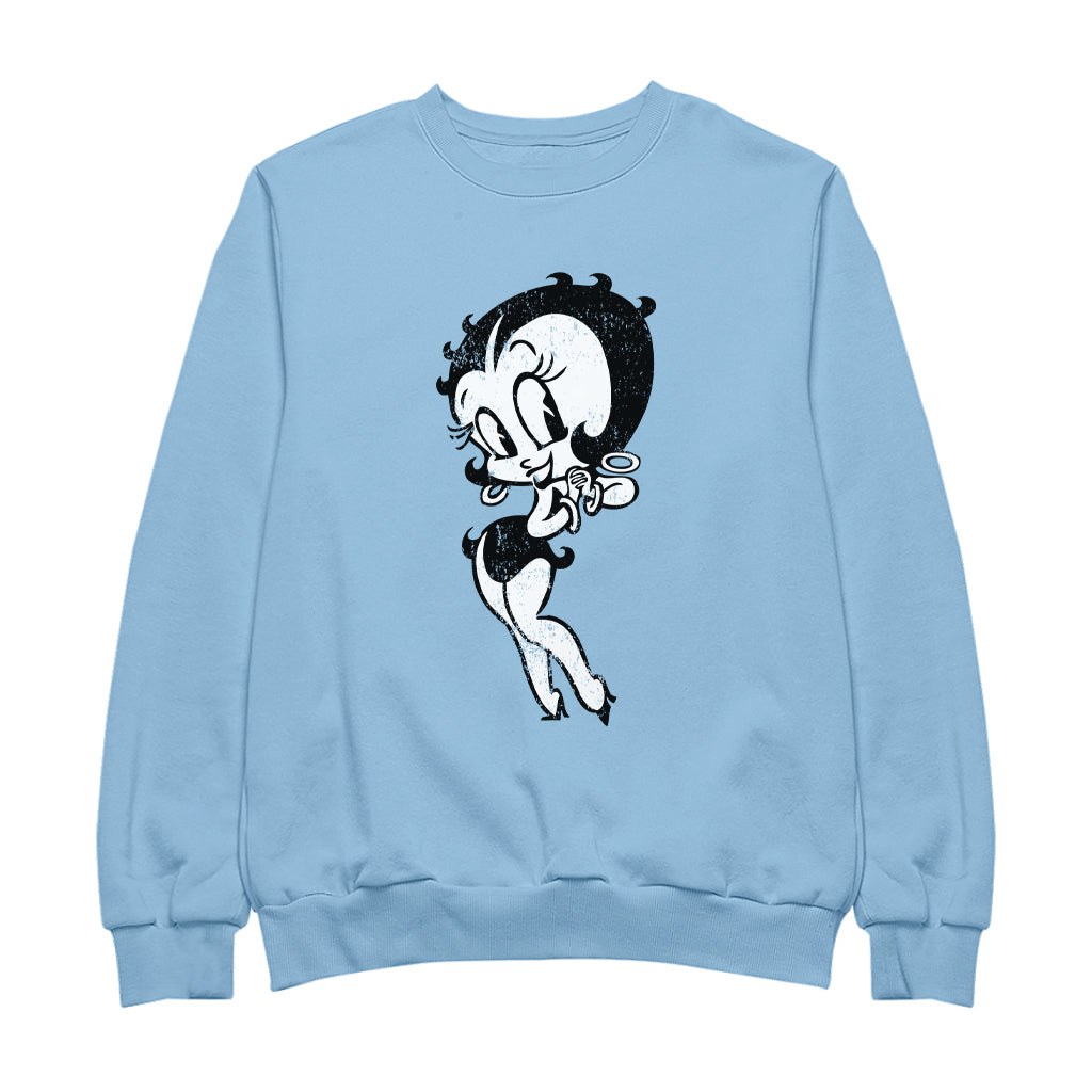 Betty Boop Hands Together Smiling Men's Sweatshirt