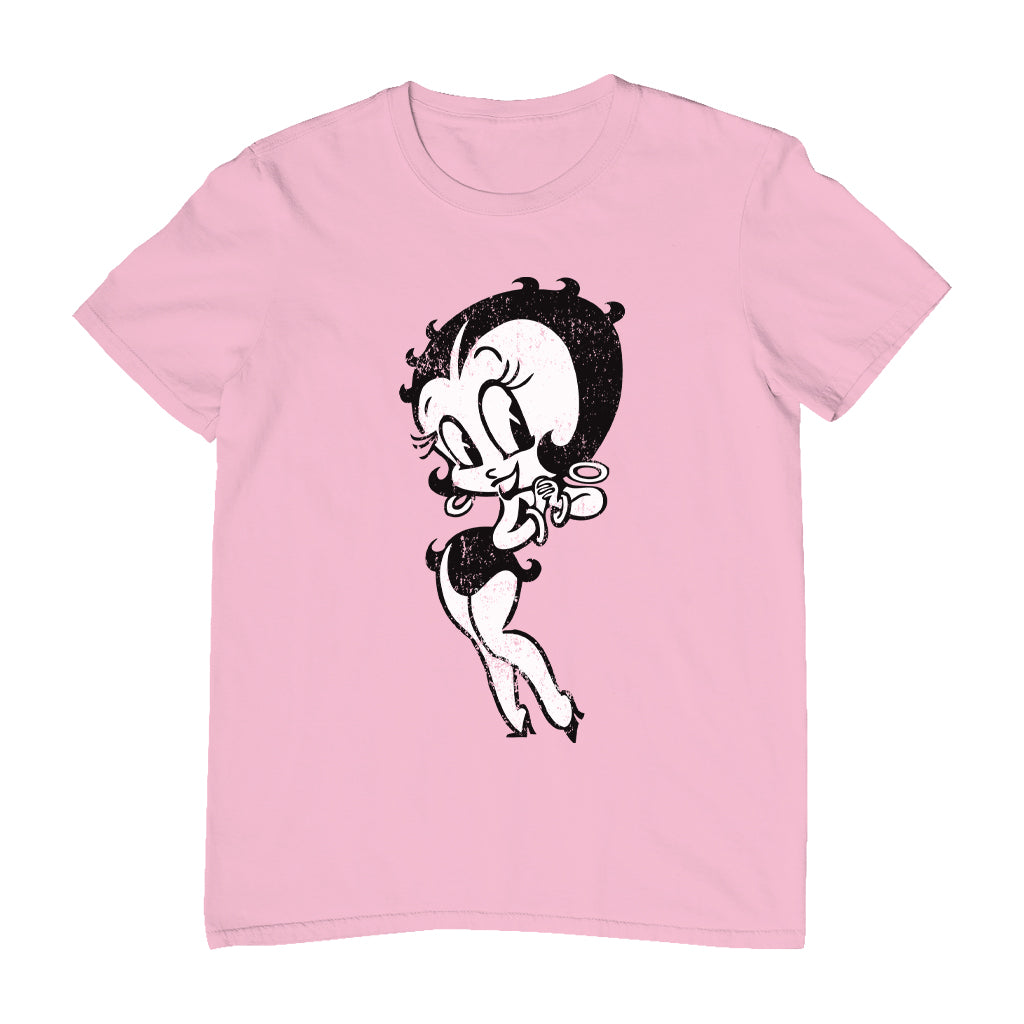 Betty Boop Hands Together Smiling Men's T-Shirt