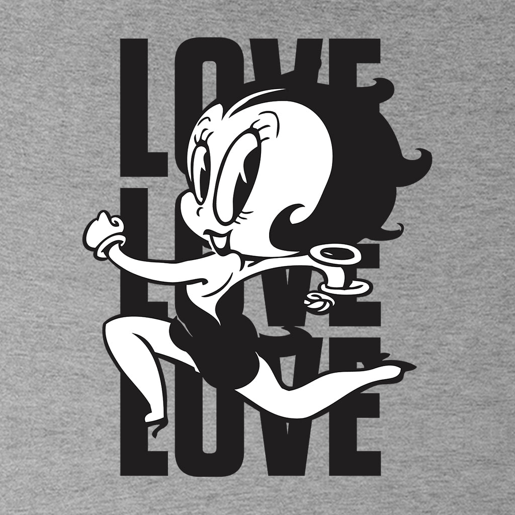 Betty Boop Running Love Love Love Men's Sweatshirt