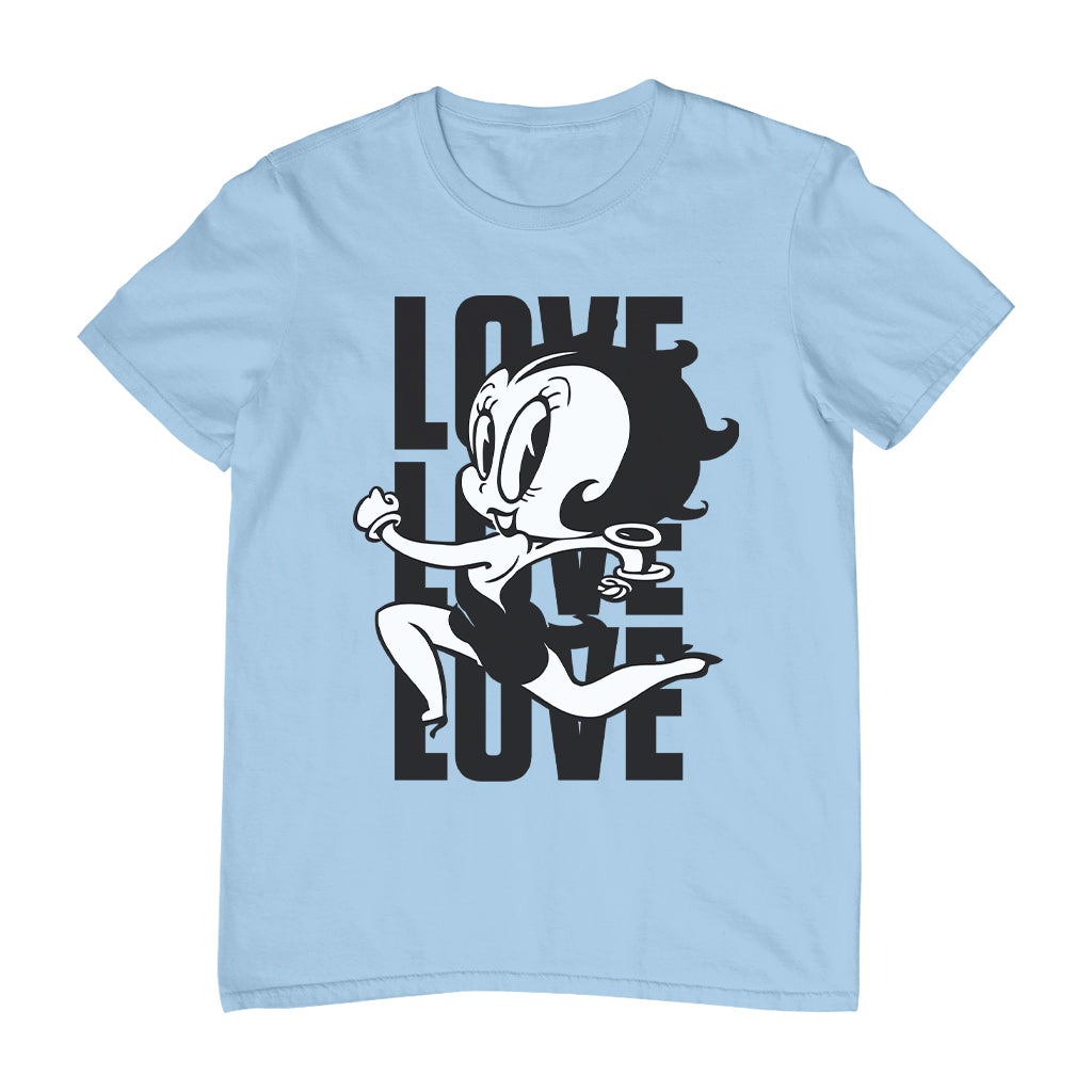 Betty Boop Running Love Love Love Men's T-Shirt