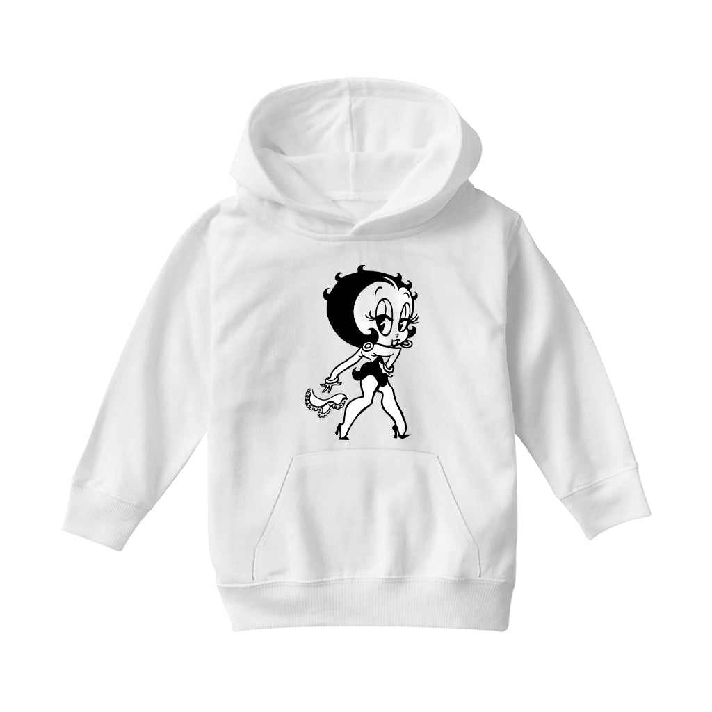 Betty Boop Handkerchief Drop Kids Hooded Sweatshirt