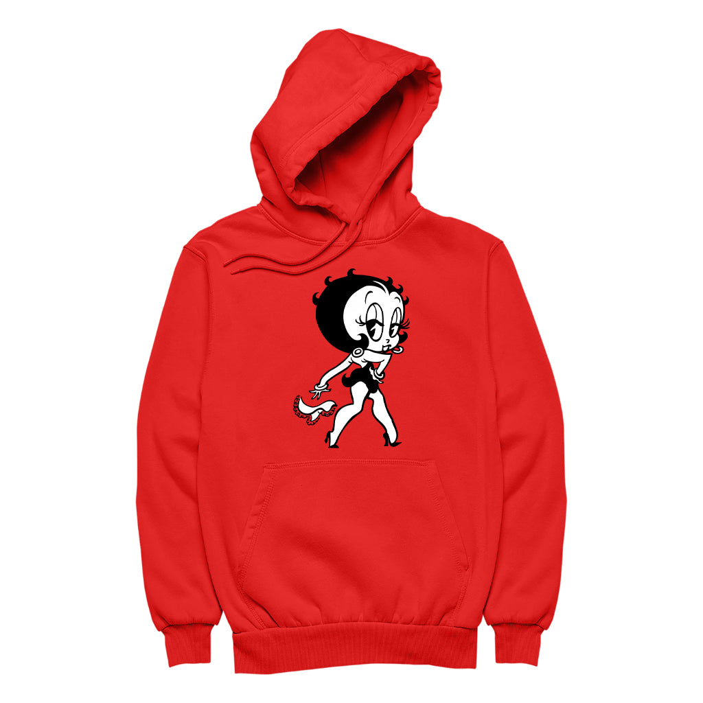 Betty Boop Handkerchief Drop Men's Hooded Sweatshirt