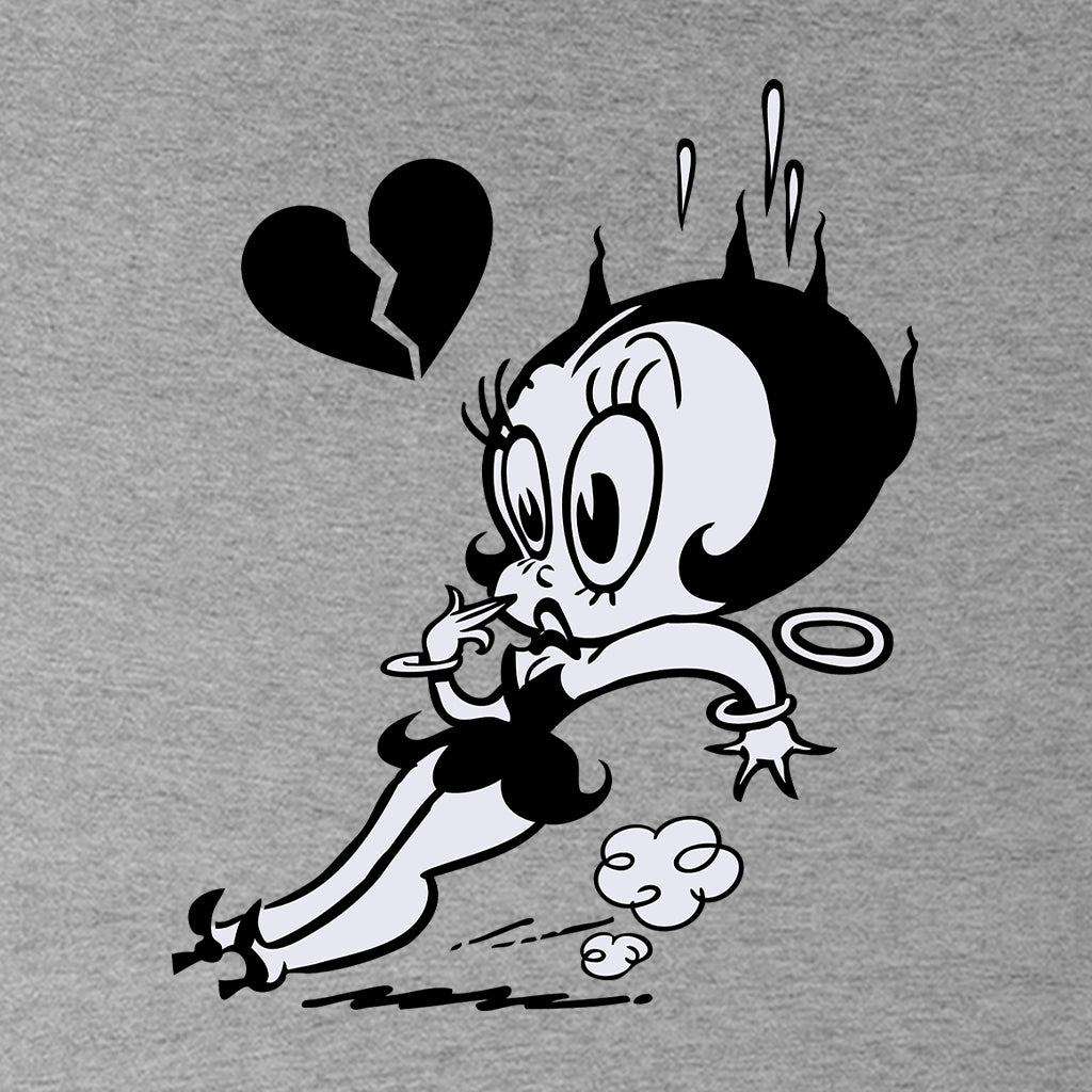 Betty Boop Heart Broken Skid Men's Sweatshirt